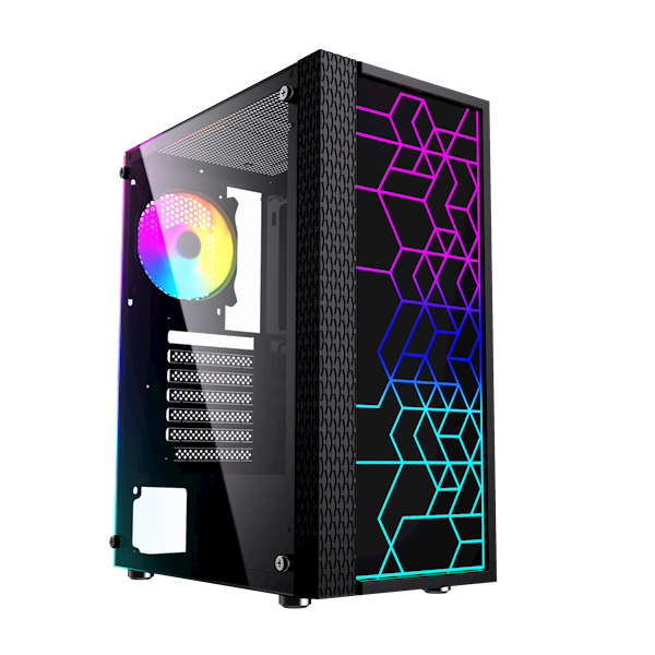 OBUDOWA KOMPUTEROWA PC GEMBIRD FORNAX 2500 ARGB CZARNA