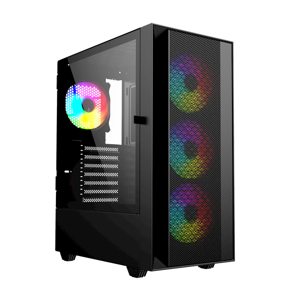 OBUDOWA KOMPUTEROWA PC GEMBIRD FORNAX 4000 ARGB CZARNA