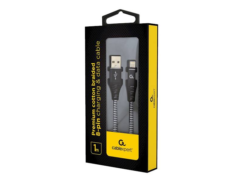 KABEL USB - LIGHTNING PREMIUM 1M GEMBIRD CZARNY