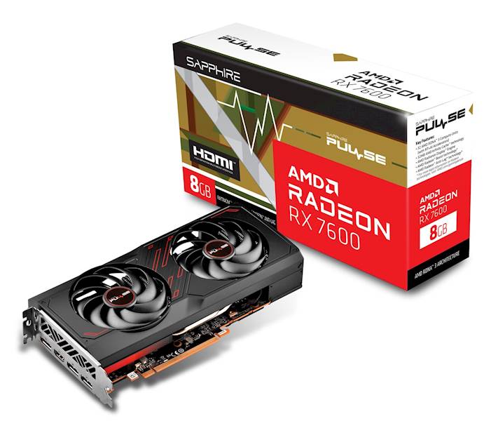 KARTA GRAFICZNA AMD RADEON RX 7600 SAPPHIRE PULSE 8GB OC
