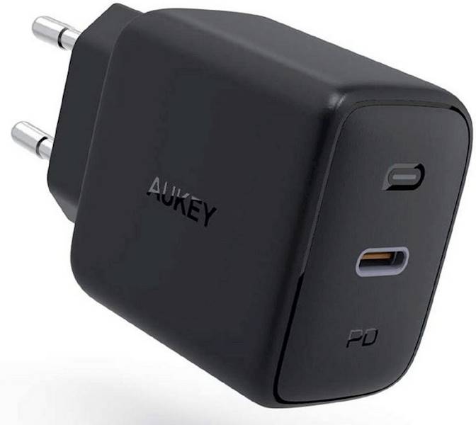 ŁADOWARKA SIECIOWA AUKEY PA-B2 GAN USB-C 61W CZARNA