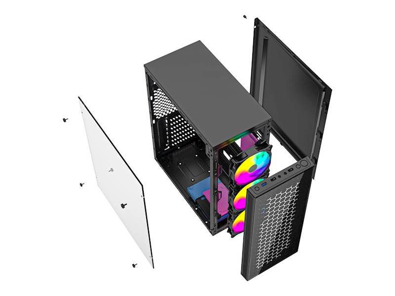 OBUDOWA KOMPUTEROWA PC GEMBIRD FORNAX 500 CZARNA