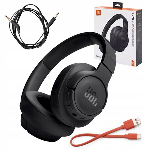 SŁUCHAWKI BEZPRZEWODOWA JBL TUNE 720 BT CZARNE