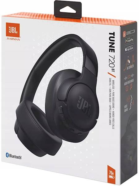 SŁUCHAWKI BEZPRZEWODOWA JBL TUNE 720 BT CZARNE