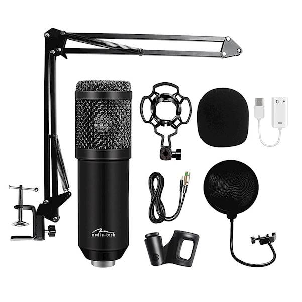 MIKROFON STUDYJNY MEDIA-TECH MT397K CZARNY
