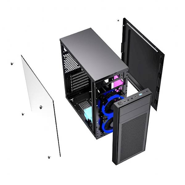 OBUDOWA PC GEMBIRD FORNAX M100B CZARNA
