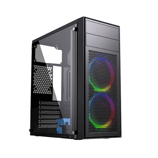 OBUDOWA KOMPUTEROWA PC GEMBIRD FORNAX M100RGB CZARNA