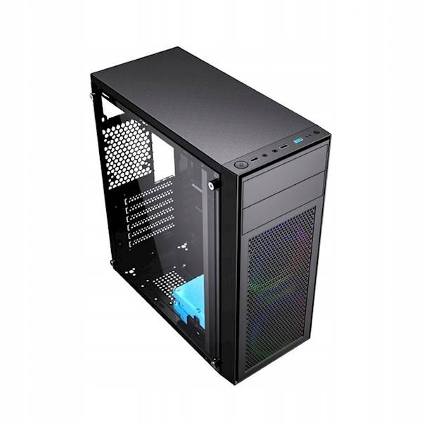 OBUDOWA KOMPUTEROWA PC GEMBIRD FORNAX M100RGB CZARNA