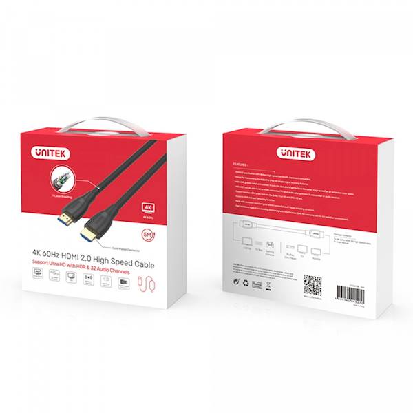 KABEL HDMI - HDMI v2.0 4K 5M UNITEK