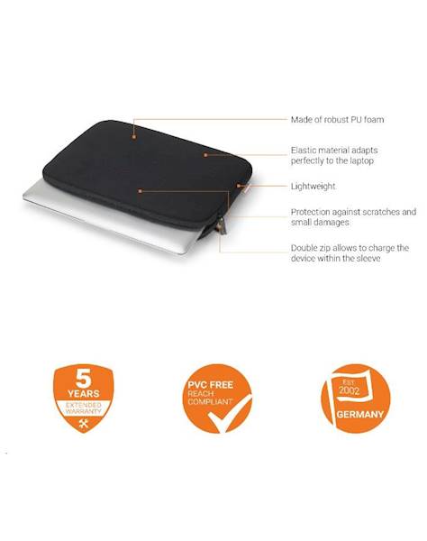TORBA DO NOT DICOTA BASE XX SLEEVE 15" - 15,6" ŻÓŁTA