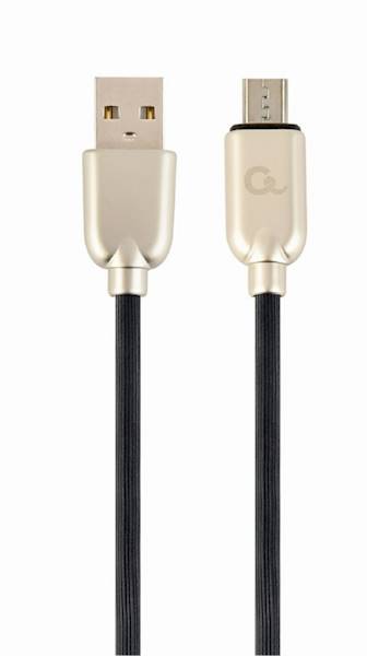 KABEL USB - MICRO USB PREMIUM 1M GUMA GEMBIRD CZARNY
