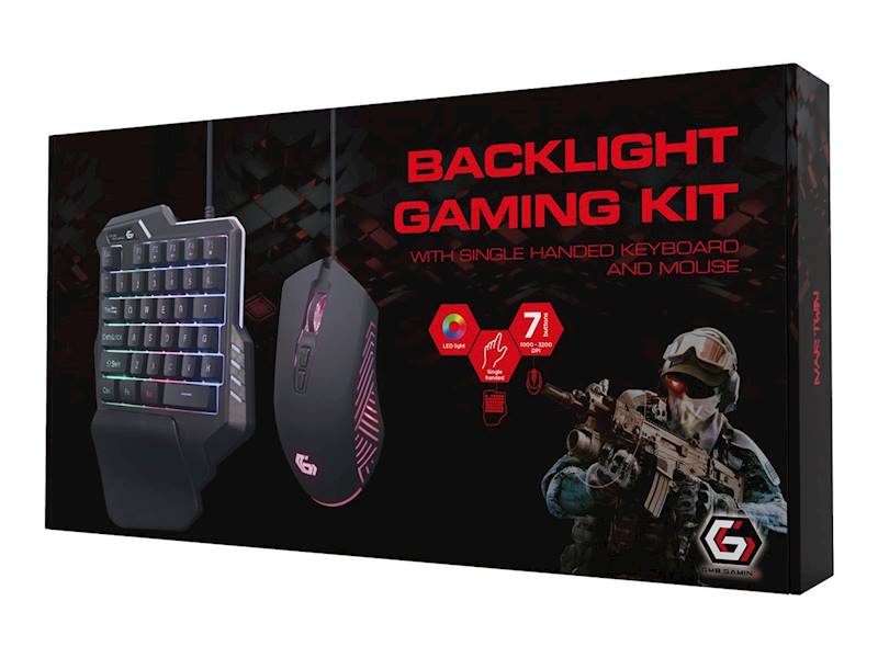 ZESTAW GAMINGOWY 2W1 GEMBIRD IVAR TWIN KL+M US