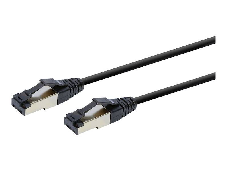 KABEL SIECIOWY PATCHCORD S/FTP KAT.8 LSZH 0,5M CZARNY GEMBIRD