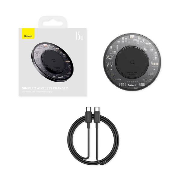 ŁADOWARKA INDUKCYJNA BASEUS SIMPLE 2 15W CZARNA