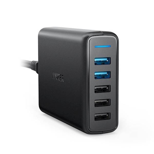 ŁADOWARKA SIECIOWA 63W ANKER POWERPORT 5xUSB