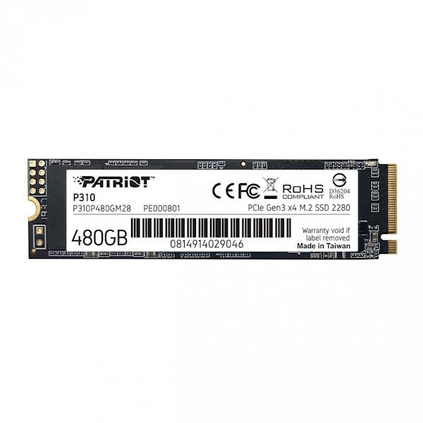 SSD M.2 NVME PATRIOT P310 480GB 2280