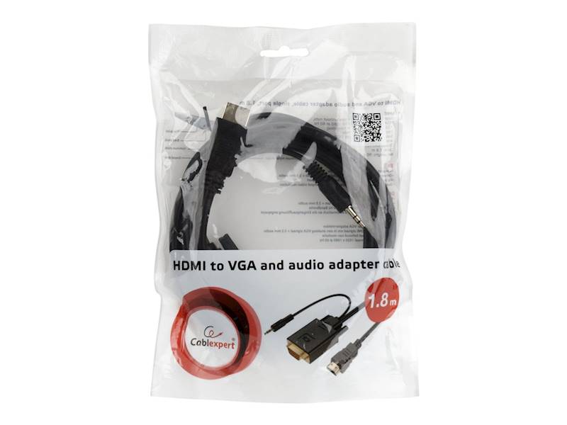 KABEL HDMI - VGA + MINIJACK 3M GEMBIRD