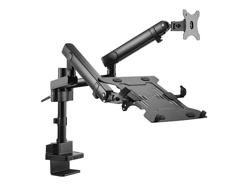 UCHWYT RAMIĘ 2 MONITORY + PÓŁKA GEMBIRD 17" - 32" DO 8KG