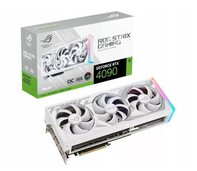 KARTA GRAFICZNA NVIDIA ASUS RTX 4090 ROG STRIX WHITE OC 24GB