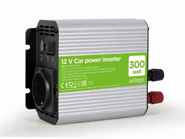 PRZETWORNICA SAMOCHODOWA 12V 300W GEMBIRD