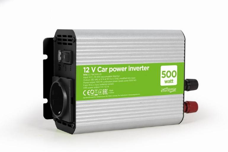 PRZETWORNICA SAMOCHODOWA 12V 500W GEMBIRD