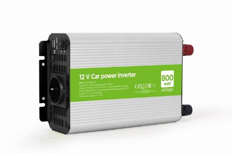 PRZETWORNICA SAMOCHODOWA 12V 800W GEMBIRD