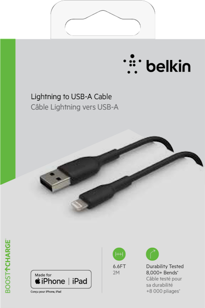 KABEL USB - LIGHTNING 3M BELKIN CZARNY