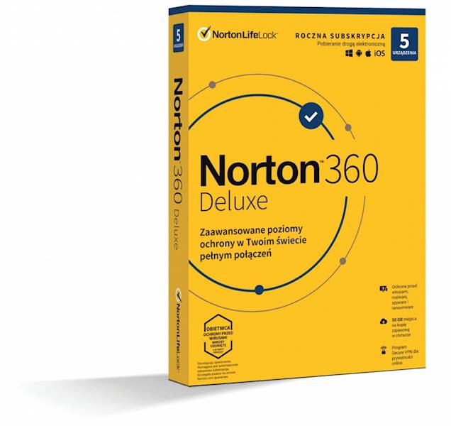 PR. NORTON 360 DELUX 50GB 1U 5D 1Y BOX