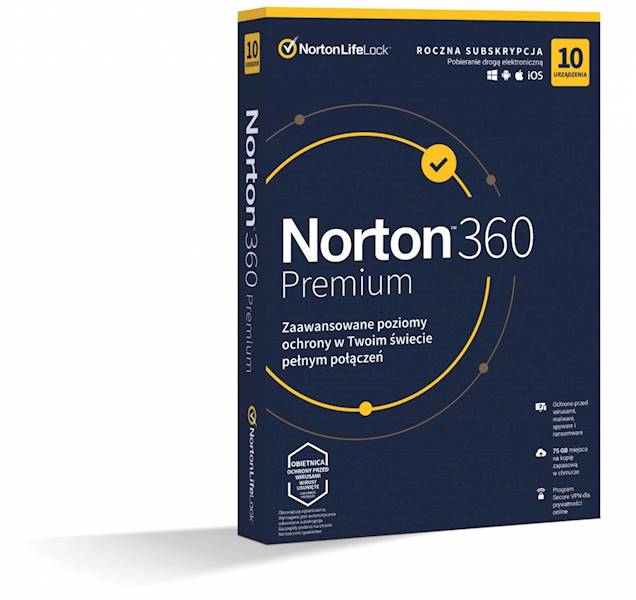 PR. NORTON 360 PREMIUM 75GB 1U 10D 1Y BOX