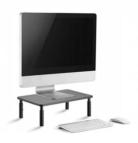 PÓŁKA PODSTAWA STOJAK POD MONITOR LAPTOP REGULOWANY PROSTOKĄT GEMBIRD