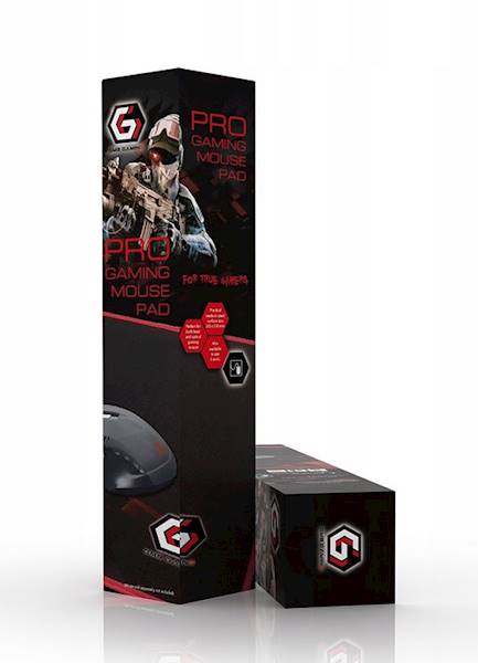 PODKŁADKA POD MYSZ GAMING PRO S GEMBIRD CZERWONO CZARNA