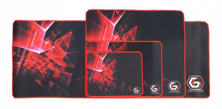 PODKŁADKA POD MYSZ GAMING PRO S GEMBIRD CZERWONO CZARNA