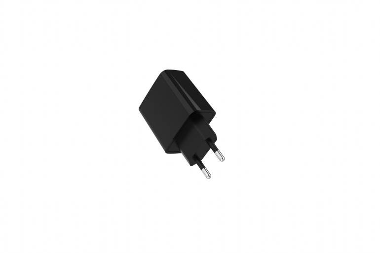 ŁADOWARKA SIECIOWA GEMBIRD 20W 1xUSB 1xUSB-C CZARNA