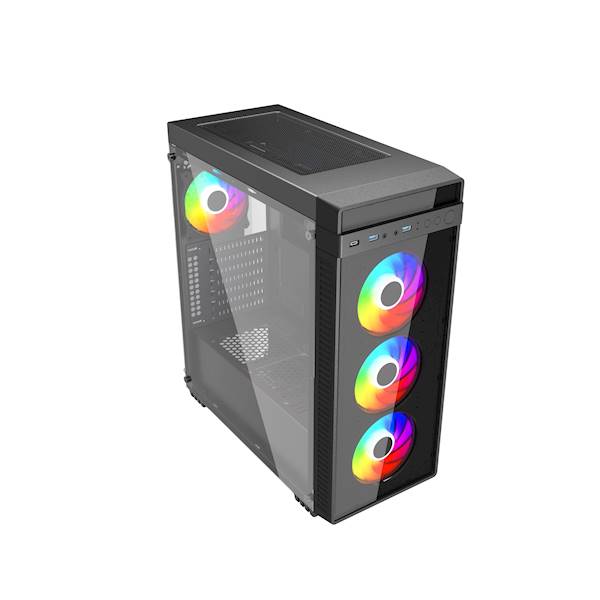 OBUDOWA KOMPUTEROWA PC GEMBIRD K700 ARGB CZARNA