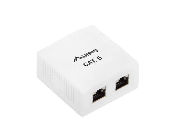GNIAZDO NATYNKOWE KAT.6 2X RJ45 LANBERG
