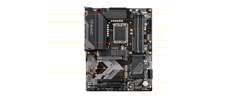 MOBO GIGABYTE B760 GAMING X S1700 DDR4