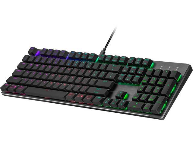KLAWIATURA PRZEWODOWA COOLER MASTER SK652 RGB LOW PROFILE