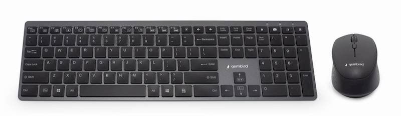 ZESTAW KL+M BEZPRZEWODOWY GEMBIRD PRO BUSINESS SLIM