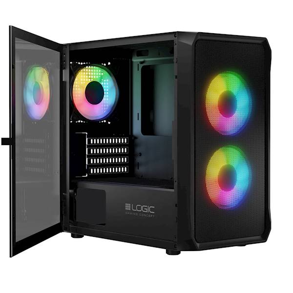OBUDOWA PC LOGIC CONCEPT PORTOS ARGB MINI CZARNA