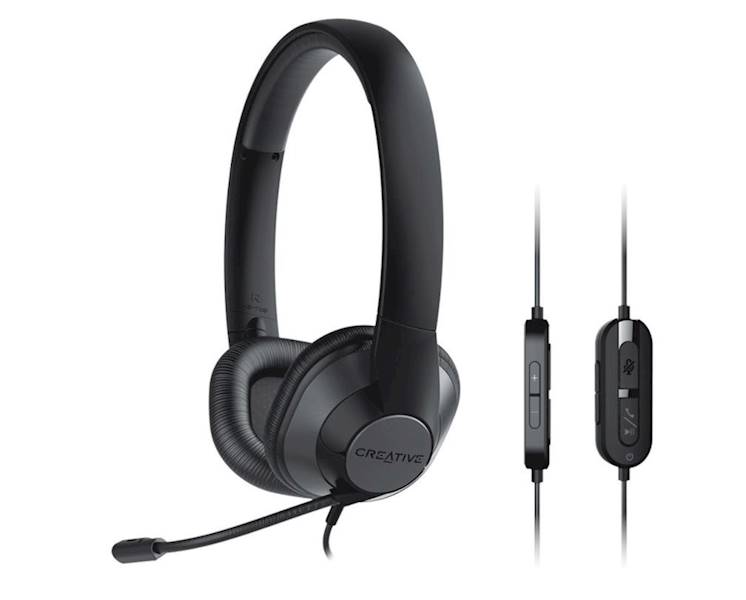 SŁUCHAWKI Z MIKROFONEM CREATIVE LABS HS720 V2 USB