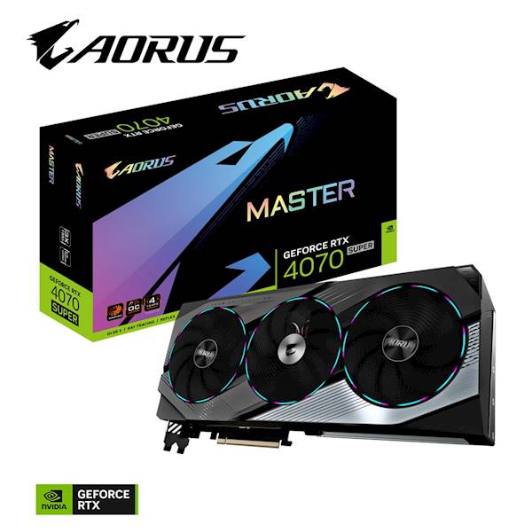 KARTA GRAFICZNIA NVIDIA GIGABYTE RTX 4070 SUPER AORUS MASTER 12GB