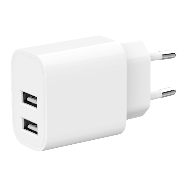ŁADOWARKA SIECIOWA 2xUSB GEMBIRD BIAŁA