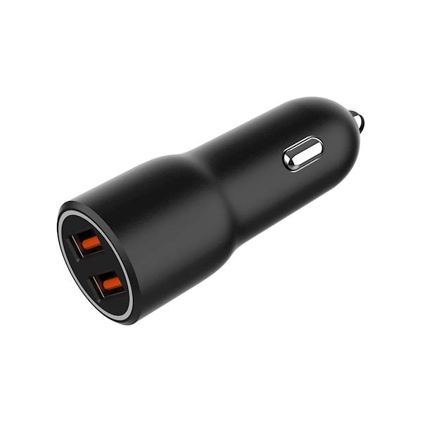 ŁADOWARKA SAMOCHODOWA 2xUSB QC 36W CZARNA GEMBIRD