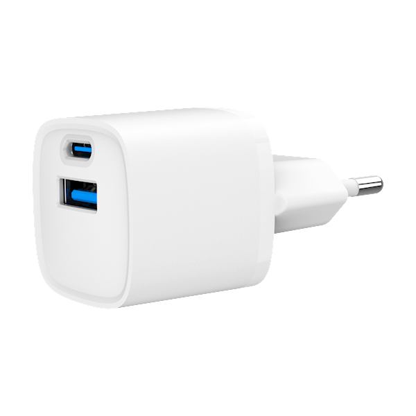 ŁADOWARKA SIECIOWA 1xUSB 1xUSB-C 20W BIAŁA GEMBIRD