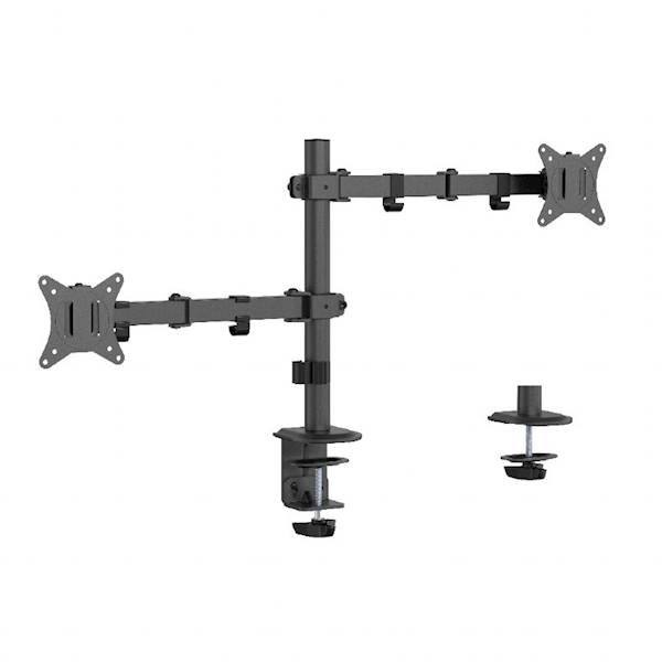 UCHWYT RAMIĘ 2 MONITORY GEMBIRD 17" - 32" DO 9KG