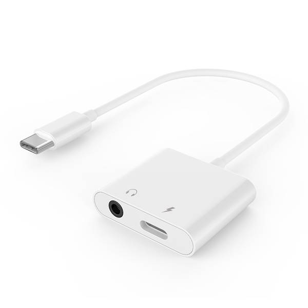 ADAPTER USB-C (M) - MINIJACK 3.5MM (F) + USB-C (F) GEMBIRD