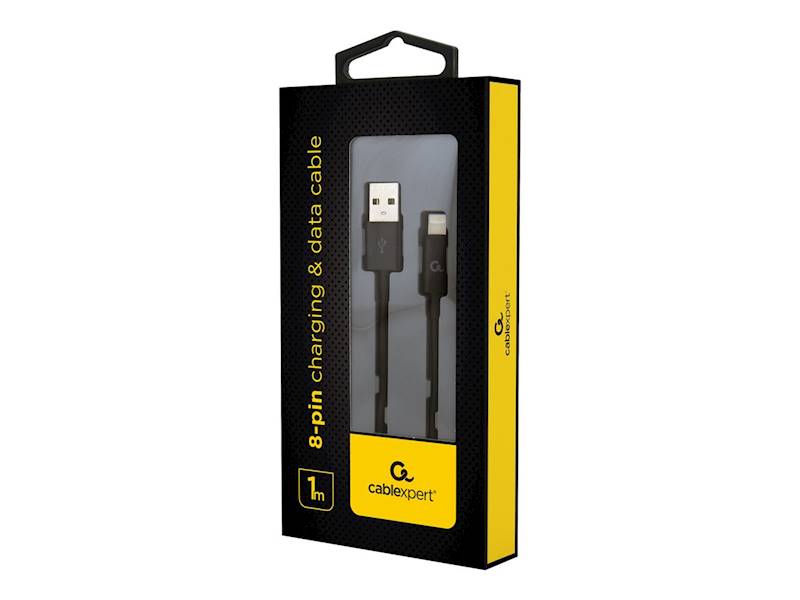 KABEL USB - LIGHTNING 1M GEMBIRD CZARNY