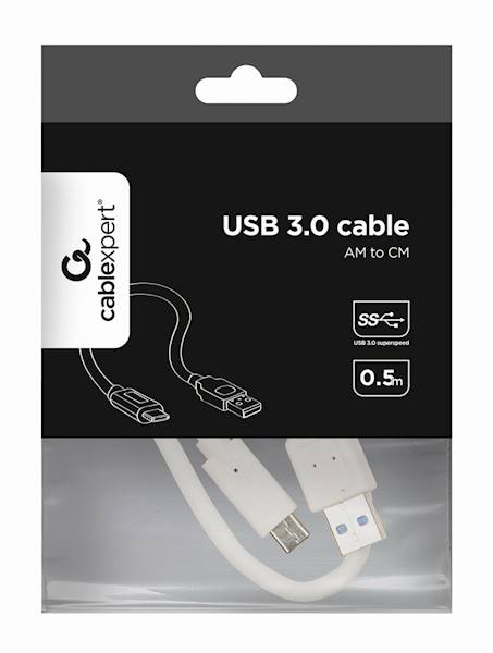 KABEL USB - USB-C 0,5M GEMBIRD BIAŁY