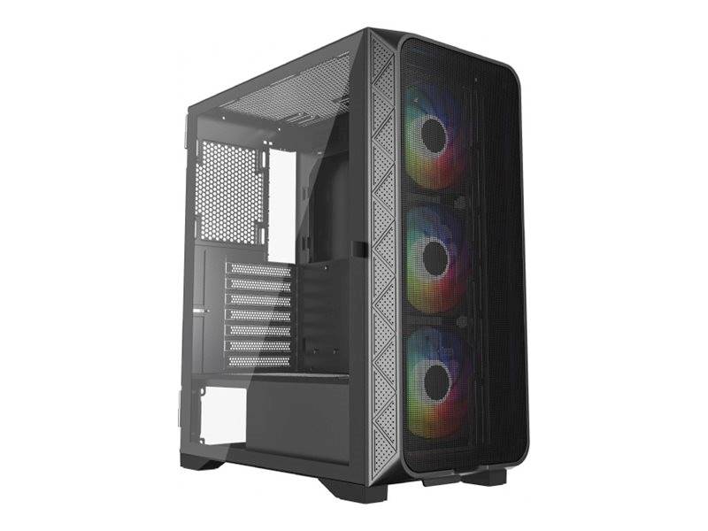 OBUDOWA KOMPUTEROWA PC GEMBIRD FORNAX M200 (Z WENTYLATORAMI ARGB)