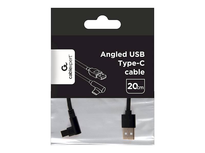 KABEL USB - USB-C 0,2M OPLOT CZARNY GEMBIRD